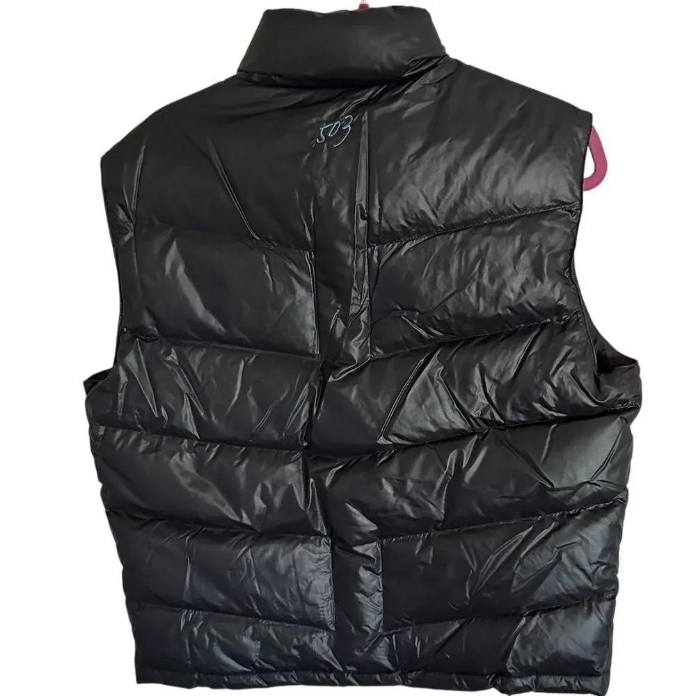 Edwin Men's Black Puffer Vest Size M‎ Sleeveless Casual Lightweight